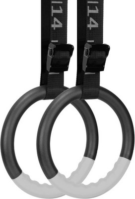 Gymnastic Rings with 15 FT Adjustable Straps Non-Slip Gymnastics Rings Pull Up W