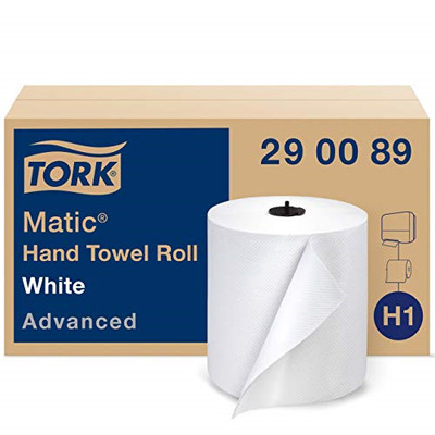 Tork Matic Advanced Paper Towel Roll H1, Paper Hand Towel 290089, 100% Recycled