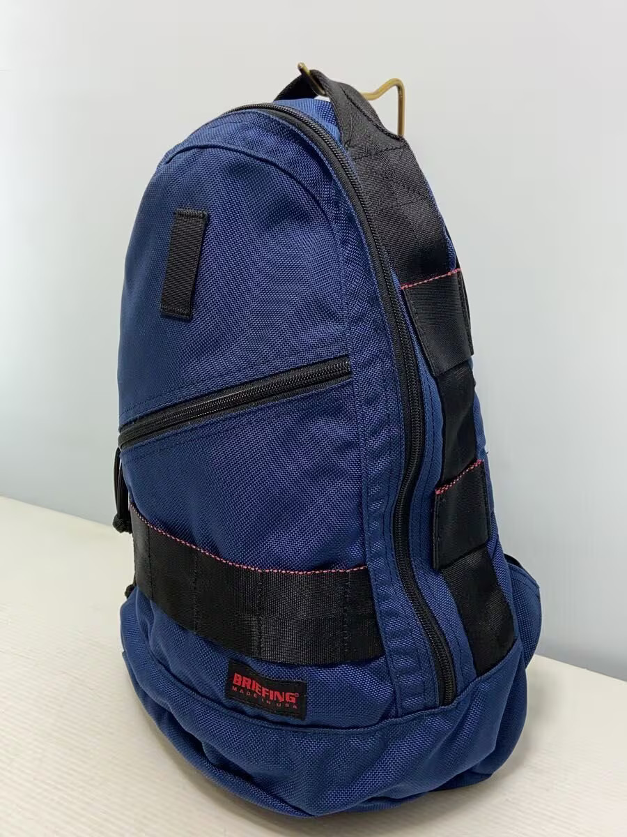 BRIEFING Backpack Nylon Navy Solid Color BRF07321… - image 1