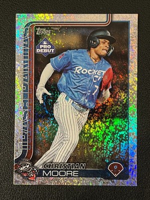 Christian Moore 2025 Topps Pro Debut Sparkle Foil /175 Angels
