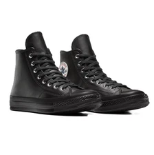 Converse Men's Chuck 70 Hi Leather Black/White A15169C j