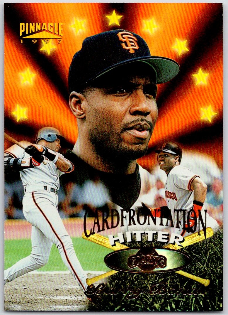 1997 Pinnacle #12 Barry Bonds / Alan Benes Cardfrontations