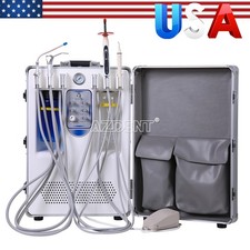 Portable Dental Delivery Unit Cart Built in Air Compressor Curing light scaler