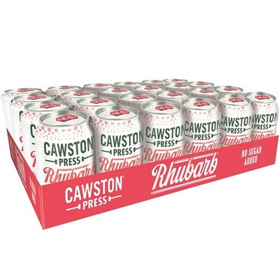 Cawston Press Rhubarb Fizzy Drink Blended With Sparkling Water and Pressed 