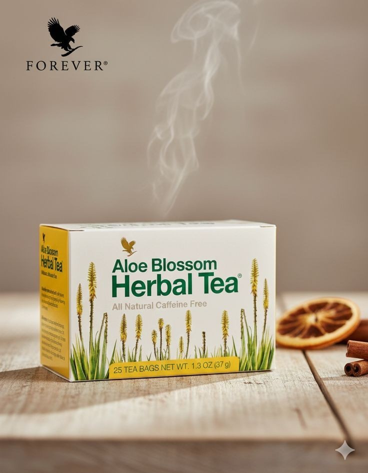 3 Forever Aloe Blossom Herbal Tea (25 bags each) Caffeine Free HALAL/KOSHER