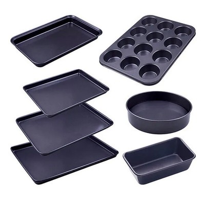 Ofen 7 Stück Backformen Set - Antihaft Stahl Quantum Beschichtung