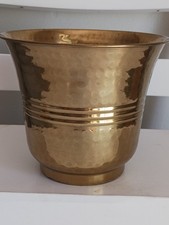 Brass Planter Polished Medium size No Drainage Hole
