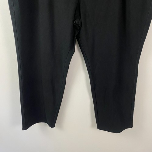 Quacker Factory DreamJeannes Pull-On Pants with Bling Stones Size 3X Short Black - Picture 3 of 10