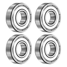 Image of 4Pcs 6001ZZ Deep Groove Ball Bearing, 12x28x8 mm Double Shielded Chrome Steel