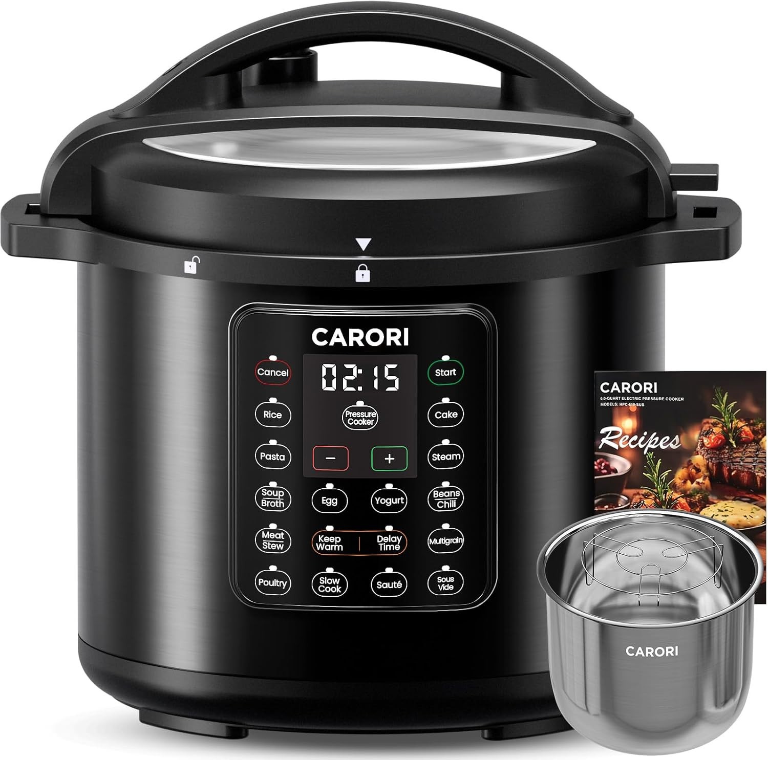 12-in-1 Electric 8qt Stainless Steel Instant Pot Carori 1200