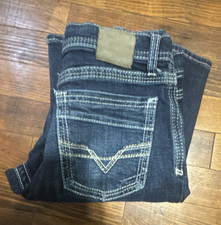 BKE Connor Straight Boys Blue Dark Wash Denim...
