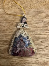 Bell Disney Beauty And The Beast 3” PVC Christmas Tree Ornament W/ String 