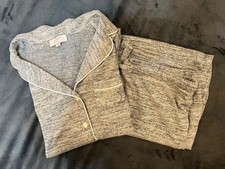 NEW Women's Loft Sleepwear PJs Pajamas Gray  Silver - Size Small