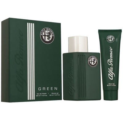 Alfa Romeo Green Set 125 ml Eau de Toilette EDT & 90 ml Duschgel Showergel