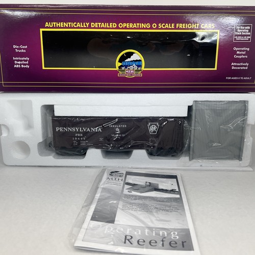 MTH Premier 20-94049 Pennsylvania Operating Reefer Car O New Smoke #19443 PRR - Picture 6 of 13