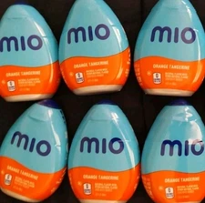 6 Mio Orange Tangerine 0 Cals Squeeze Water Liquid Enhancer 1.62 oz Mix Drink 