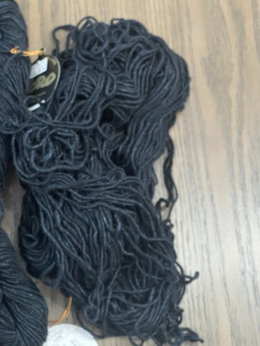 5 Skeins NORO Cash Iroha -Silk Lambs Wool Cashmere Blend Color #2 Black Japan - Picture 4 of 4