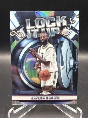 Jaylen Brown 2024-25 Topps Chrome Basketball #LIU-1 Lock it Up Refractor Celtics