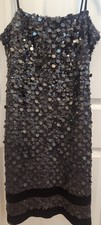 Black party dress with matching purse