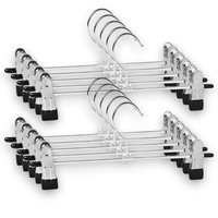 10-Er Set KlammerbüGel KleiderbüGel HosenbüGel Metall RockbüGel Hosenspanner Top