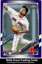 2021 Topps Chrome Hirokazu Sawamura #USC49 Red Sox Purple Refractor Rookie