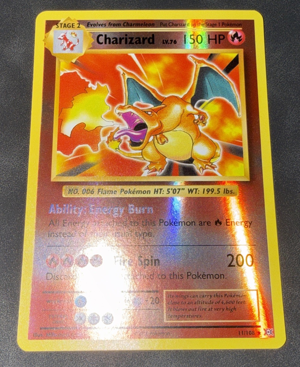 2016 Pokémon Charizard 11/108 XY - Evolutions Reverse Holo Rare