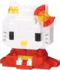 Kawada Nanoblock Sanrio Series Hello Kitty (Kimono) Micro-Sized Building Block S