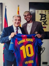 Lamine Yamal Signed 8x10 Barcelona Photo w/ COA Autographed, Authentic 