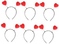 Hearts Bopper Costume Party Headband for Valentine's Day Pack of 6 A-pack of 6