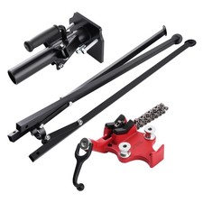 Portable Tripod Chain Vise 1/8"-5" Pipe Steel Stand 36-43" Adjustable Height