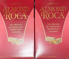 Brown  Halley Almond Roca Buttercrunch Toffee With Almonds-28 Oz 2-PACK 