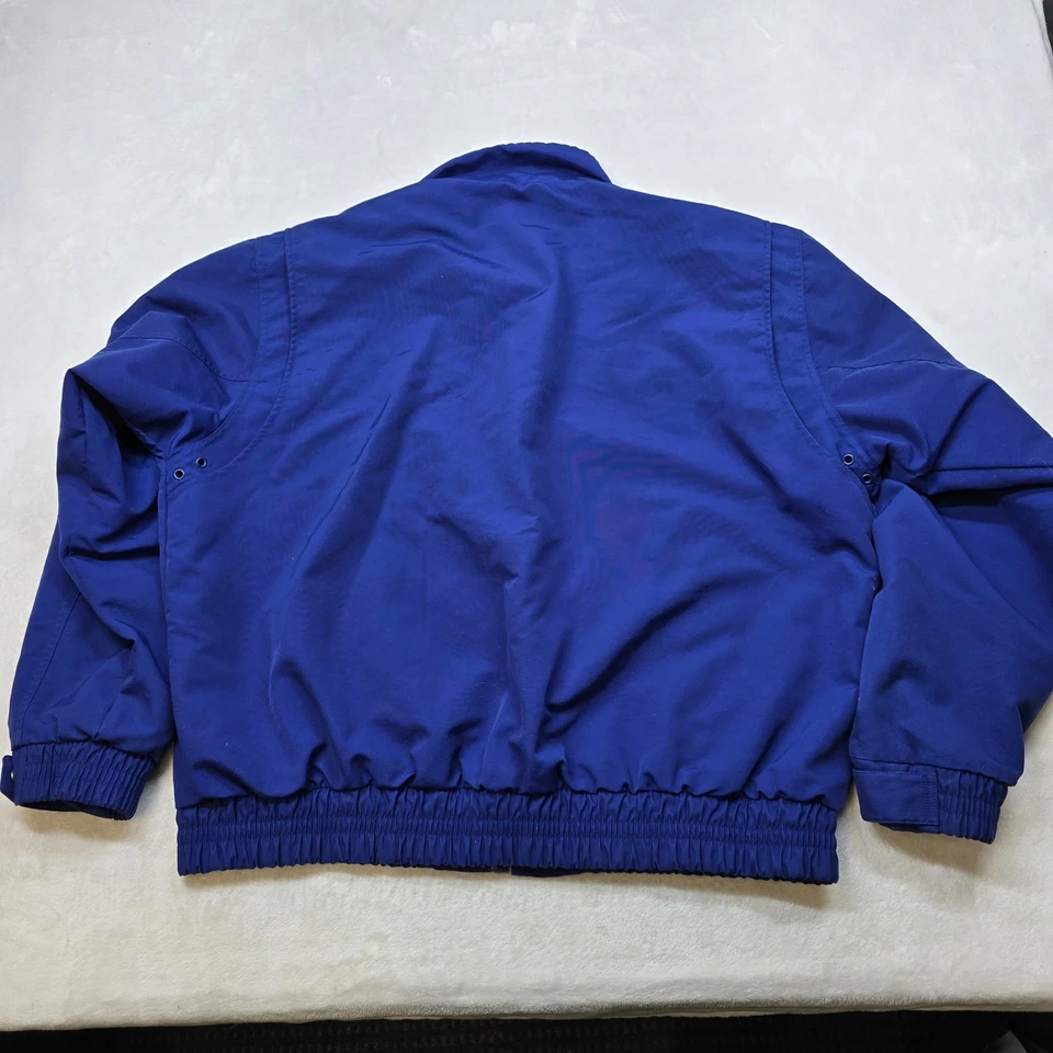 Carhartt Canvas Bomber Jacket Mens 2XL Royal Blue Co. Logos VTG 90s Y2K Work - Image 3 of 4