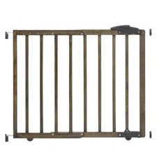 Nottingham Driftwood Wooden Baby Gate - Adjustable 27.5-41" Wide, 28in Tall ...