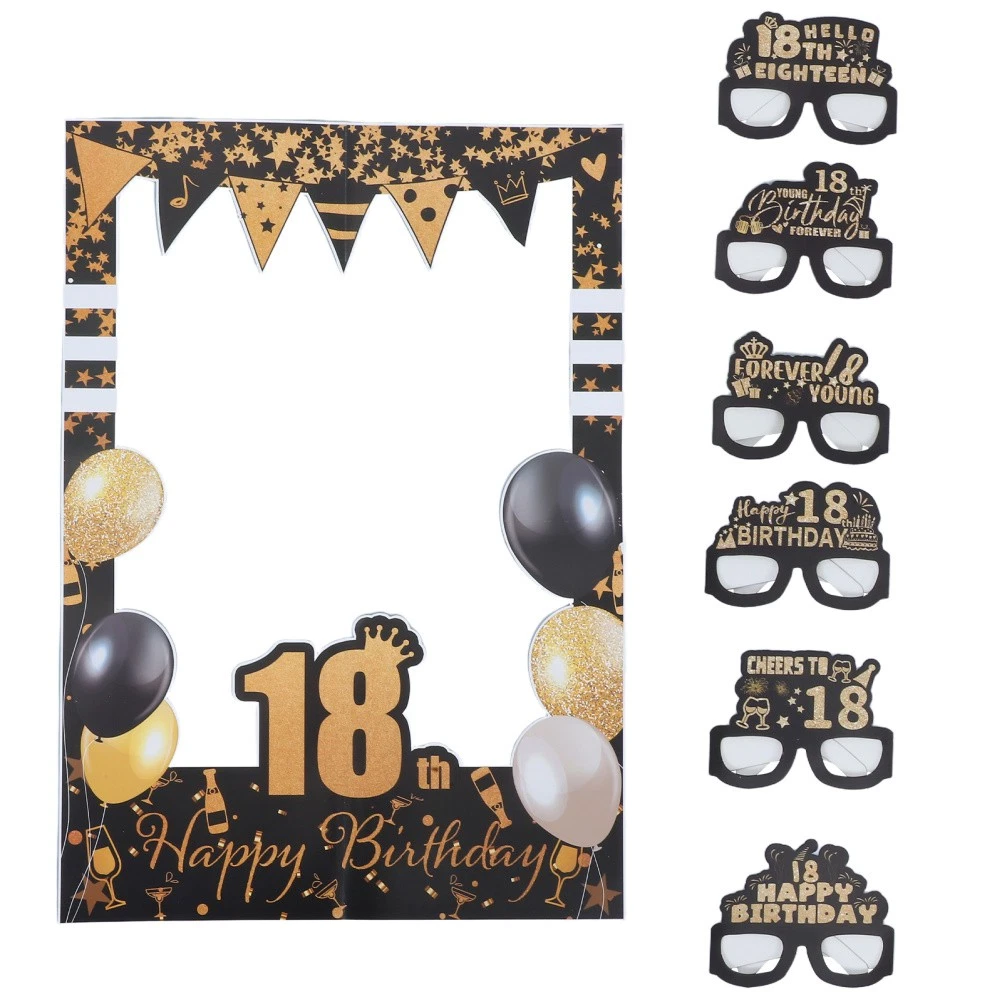 Festone Buon compleanno chic nero 3mt