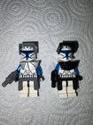 TWO Lego Star Wars Captain Rex Sw0194 ( Grey & Black Accessories )
