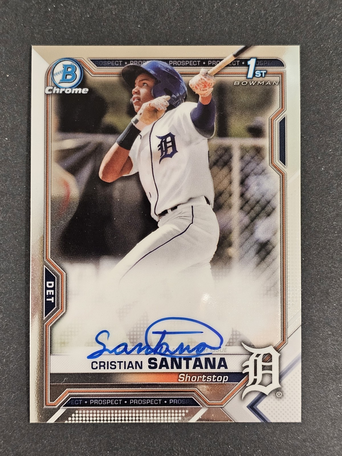 2021 Bowman Chrome - Prospect Autographs Cristian Santana #CPA-CS (AU, RC)