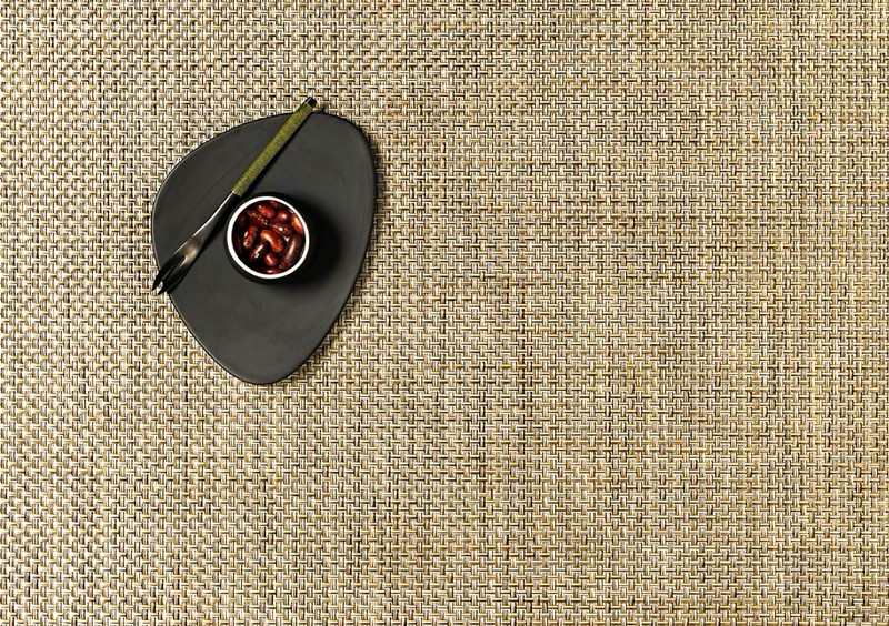 Chilewich Basketweave Placemats - Woven Placemats Set of 4 - Reusable, Stain-Res