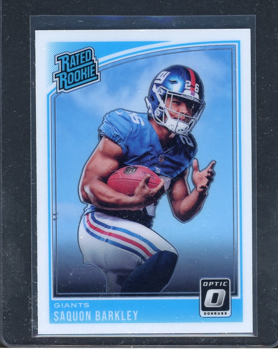 2018 Panini Donruss Optic Saquon Barkley Rated Rookie #156 Eagles Giants
