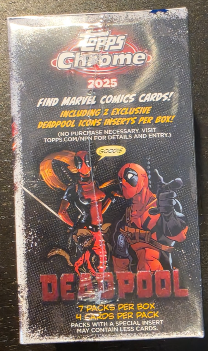 2025 Topps Chrome Marvel Deadpool Value Blaster Box - - In Hand