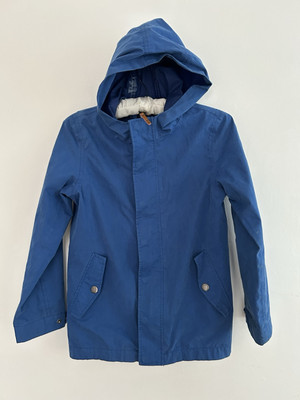 Joules Jacke Jungen blau Hudson Kapuze Regenmantel Alter 12 Jahre - nur Außenjacke
