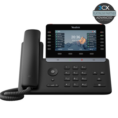 Yealink SIP-T85W IP Phone Corded Handset Wi-Fi Bluetooth - 3CX Router Phone SBC