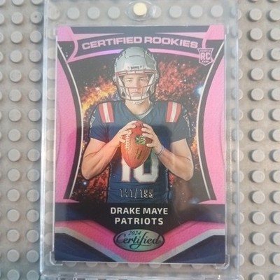 2024 Panini Certified Football Drake Maye Certified Rookies #3 Pink Mirror /199