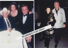 Two Very Nice JOHNNY & JUNE CARTER CASH Candid Photos Gene Autry