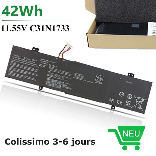 Batterie C31N1733 pour PC Portable ASUS VivoBook 11.55V 42Wh