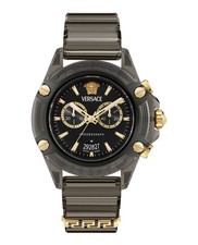 Versace Mens  Black 44mm Strap Fashion Watch