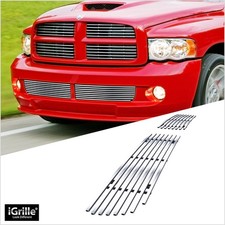For 2004-2006 Dodge Ram Srt 10 Bumper Stainless Chrome Billet Grille Grill