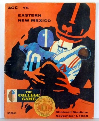 1969 Abilene Christian College University vs Eastern New Mexico Football Program