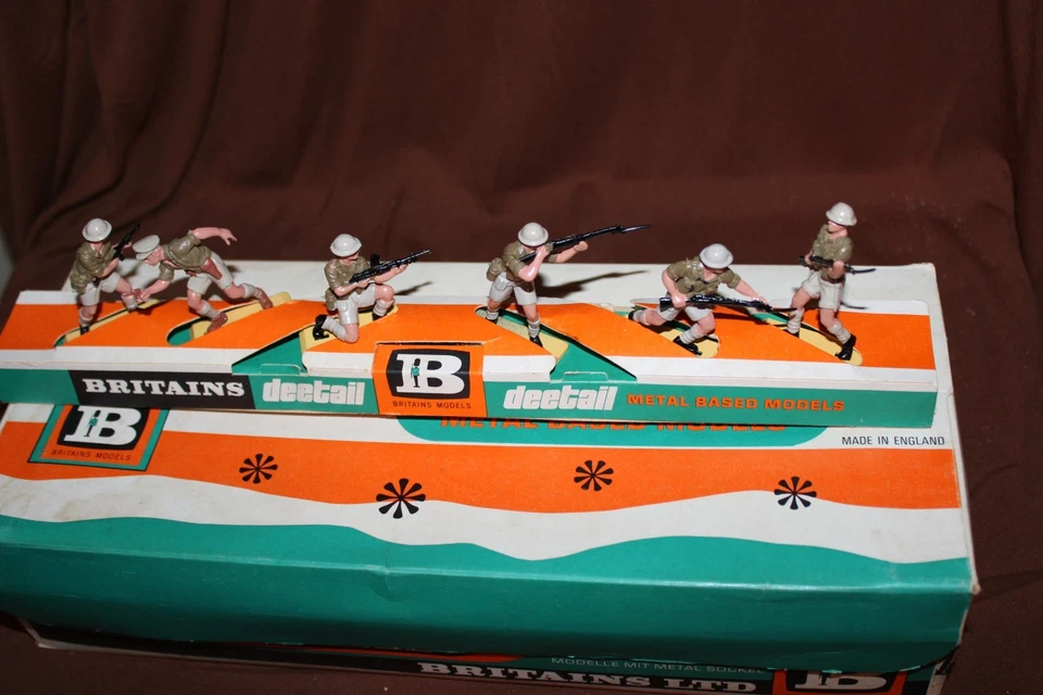 RARO DETALLE DE BRITÁNICOS #7390 SOLDADOS BRITÁNICOS 8º Ejército en encimera🔥 Foto 2 de 4