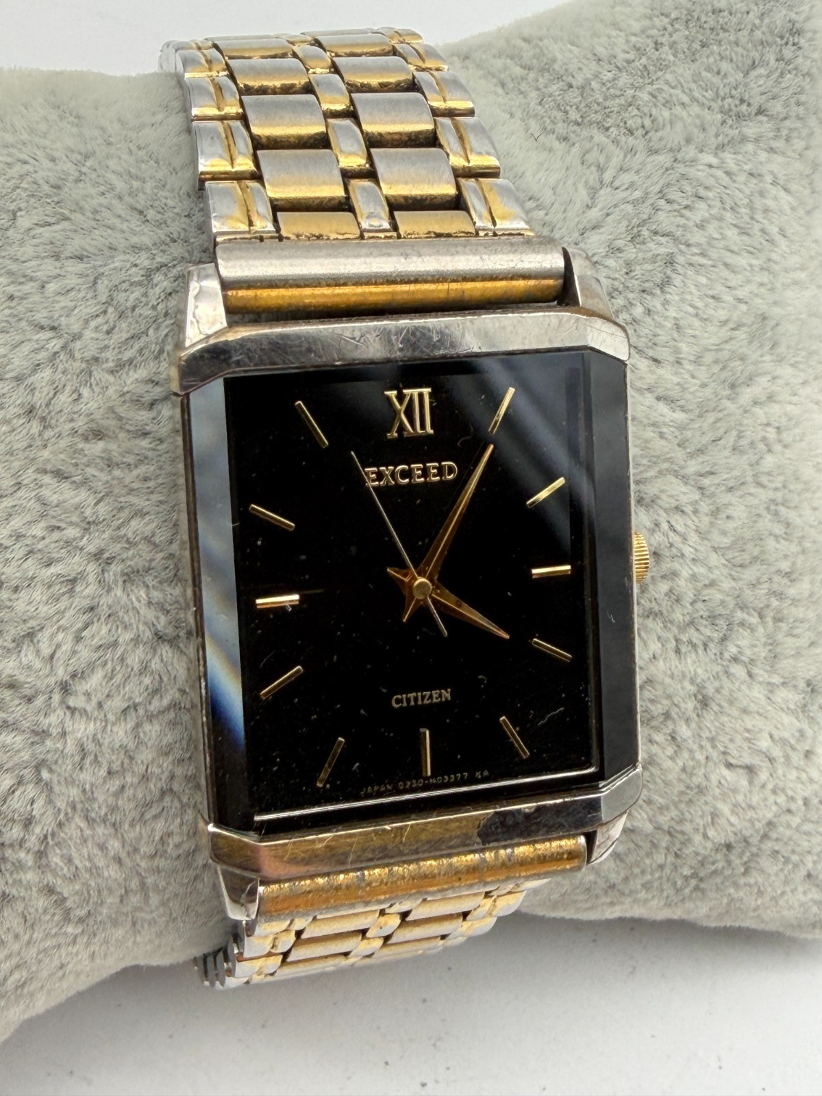 Vintage Men's Citizen Exceed Tank 0330-C30447 Two Ton… - Gem