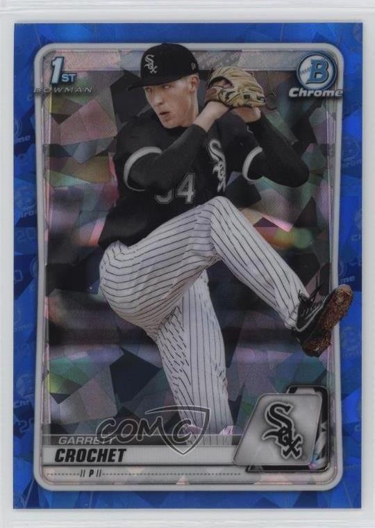 2020 Bowman Chrome Draft Sapphire Edition Garrett Crochet #BD-95 1ep3